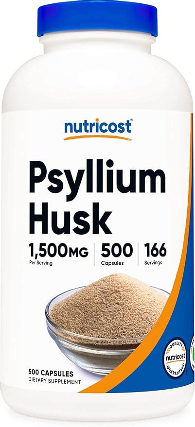 Amazon Nutricost Psyllium Husk Mg Per Serving Capsules