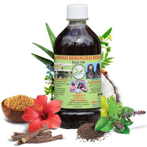 Adivasi Bhringraj Herbal Hair Oil 200ml 100 NATURAL Basically Made By