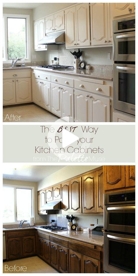 The Best Way To Paint Kitchen Cabinets No Sanding In 2020 Diy