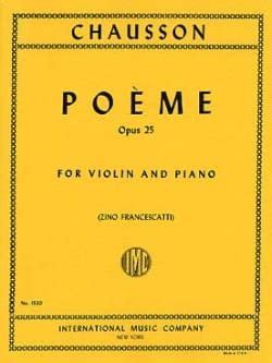 Poeme Op Von Ernest Chausson Noten F R Violine