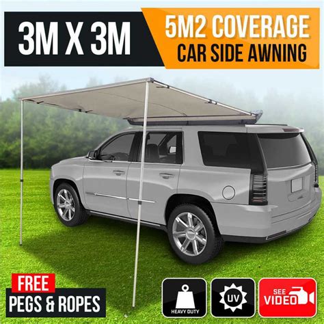 3m x 2m 4WD Waterproof Pull Out Car Temporary Awning Shade | Outbax