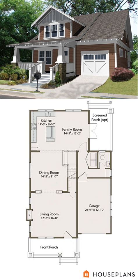 Craftsman Bungalow House Floor Plans