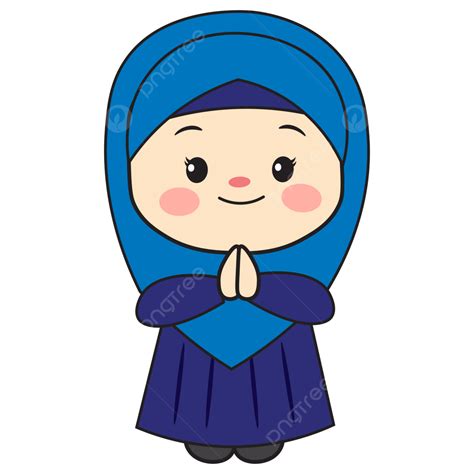 Gambar Chibi Wanita Muslimah Salam Salam Islam Muslimah Png Dan