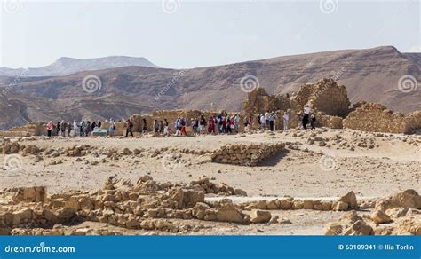 Ruins Of Ancient Masada Fortress Israel Editorial Photo Image Of