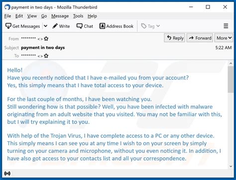 I Have E Mailed You From Your Account Email Scam Verwijdering En