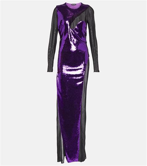 Tom Ford Sequined Maxi Dress Editorialist