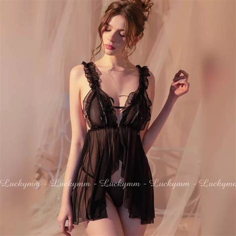 Jual Grosir Lucky Lingerie Kode Sexy Lingerie Dress Wanita Open