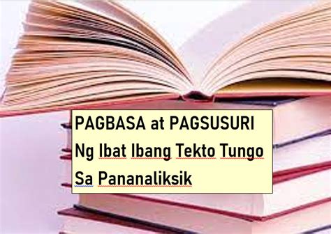 Banghay Aralin Sa Pagbasa At Pagsusuri Ng Ibat Ibang Teksto Tungo Sa Images