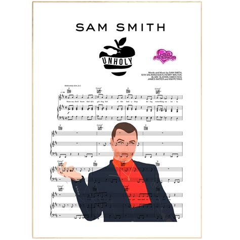 Sam Smith - Unholy print poster glossy | 98 Pop Music Best Poster – 98types