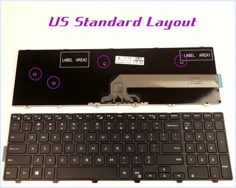 US English Layout Keyboard For Dell Inspiron 15 5547 17 5000 MP 13N73US