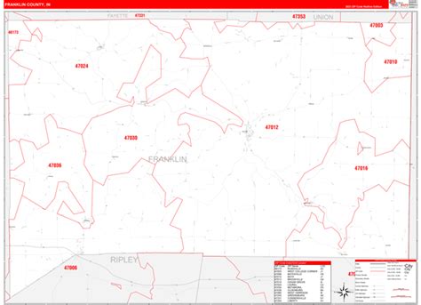 Maps of Franklin County Indiana - marketmaps.com