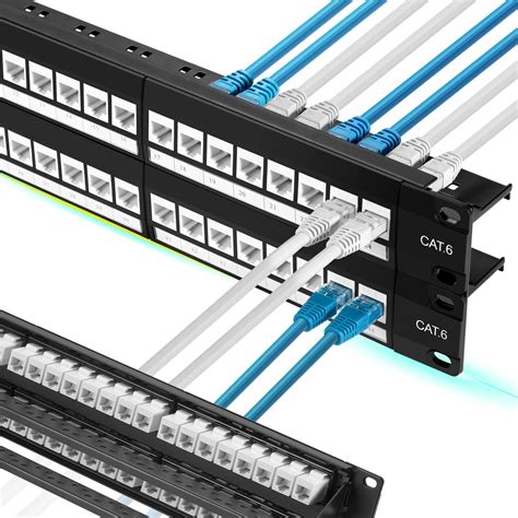 Buy Rapink Patch Panel Port Cat With White Inline Keystone G