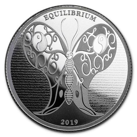 2019 1 Oz Tokelau Silver Equilibrium Coin BU In Capsule Buy Silver