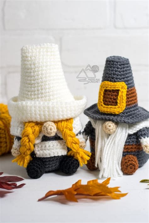 Crochet Pilgrim Gnome Free Crochet Pattern Winding Road Crochet