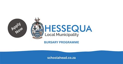 Hessequa Local Municipality Bursaries 2024 Schoolahead