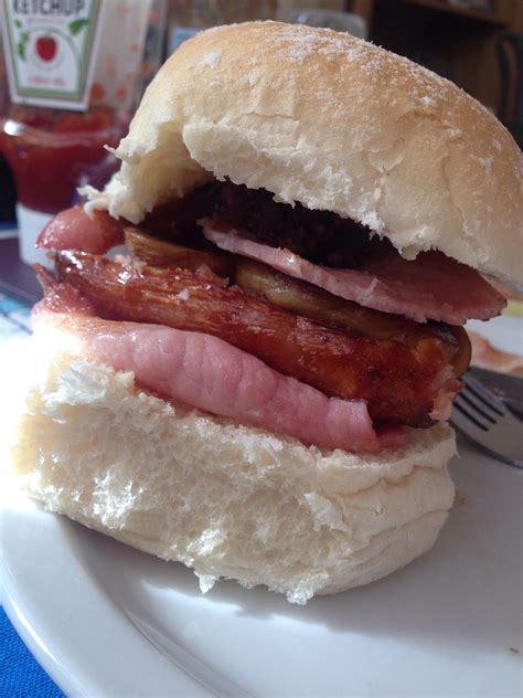 Bacon Sausage Mushroom And Black Pudding Breakfast Bapyummy