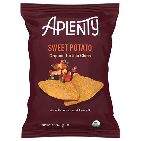 Amazon Brand Aplenty Organic Sweet Potato Tortilla Chips 8 Oz