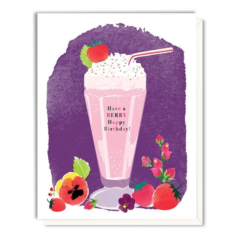 Milkshake Birthday Card Driscoll Design