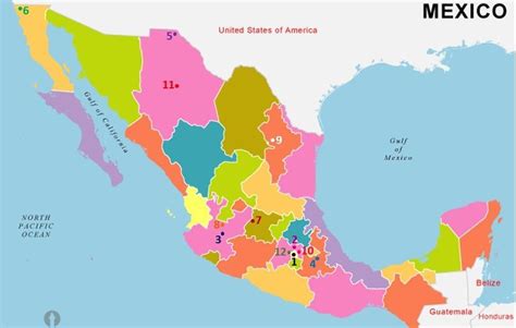 Mapa De Las 12 Ciudades Más Pobladas De México Brainlylat