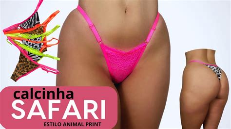 Calcinha Safari Fio Duplo Tanga Em Regulagem Bbm Lingerie Youtube