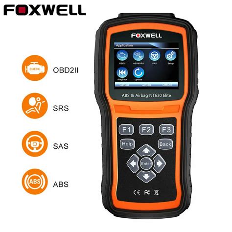 OBD ABS Airbag Scanner Foxwell NT630 Elite OBD2 Auto Diagnostic Scanner