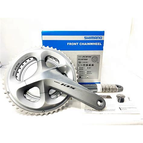 未使用品 シマノ Shimano 105 Fc R7000 5034t 170mm シルバー クランクセット 〇 Cps