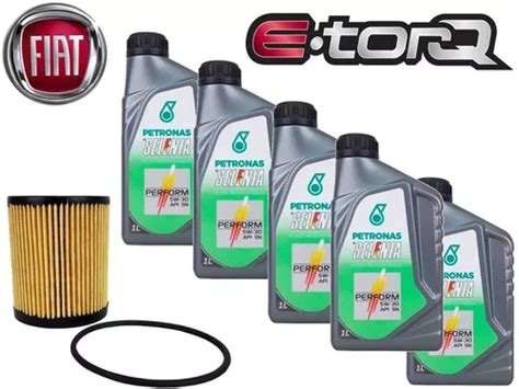 Kit Troca De Óleo 5w30 Fiat Strada 2010 A 2018 1 8 16v Etorq