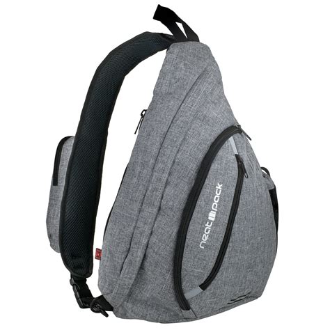 Versatile Canvas Sling Bag Backpack with RFID Security Pocket and Mult ...