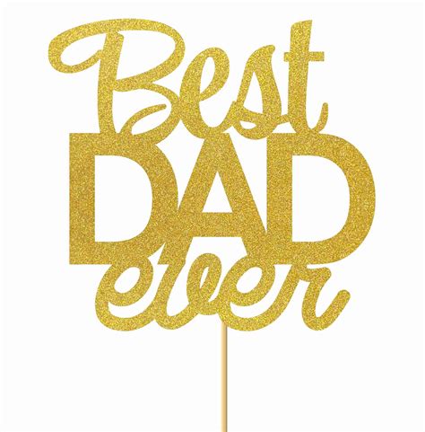 Buy SVM CRAFT Best Dad Ever Cake Topper For Happy Her S Day Her