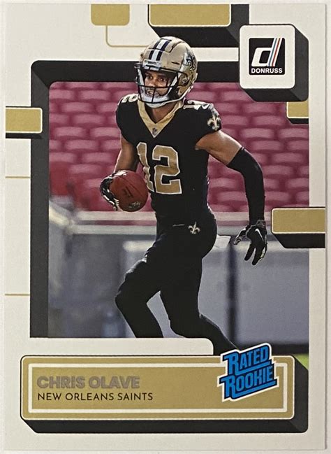 Chris Olave Panini Donruss Football New Orleans Saints Rated