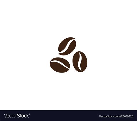 Coffee Beans Logo Template Royalty Free Vector Image