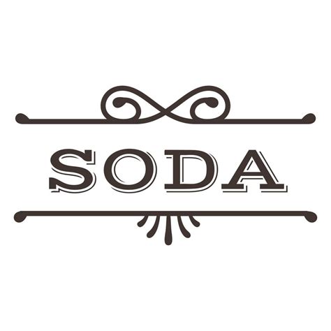 Soda Vintage Text Label 20318110 Vector Art at Vecteezy
