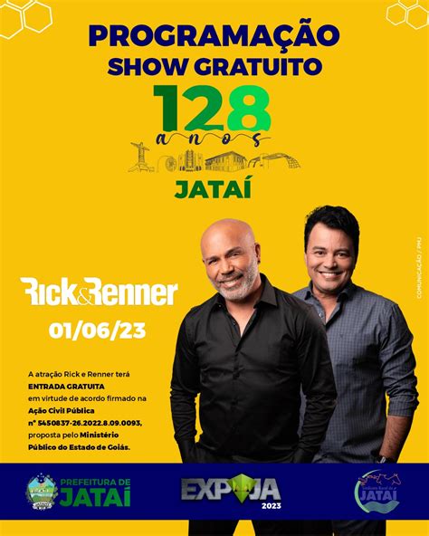 Shows Gratuitos Na Expaja Rick E Renner E Naiara Azevedo Em