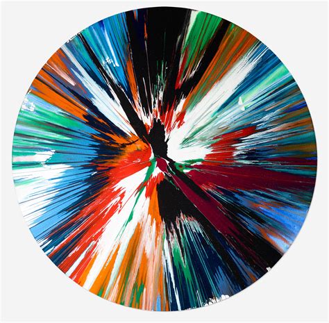 Damien Hirst - Damien Hirst Spin Painting (Damien Hirst Circle spin ...