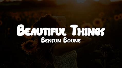 Benson Boone Beautiful Things Lyrics Youtube