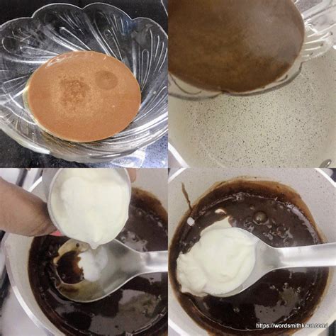 Eggless Chocolate Custard Pudding Recipe Wordsmith Kaur