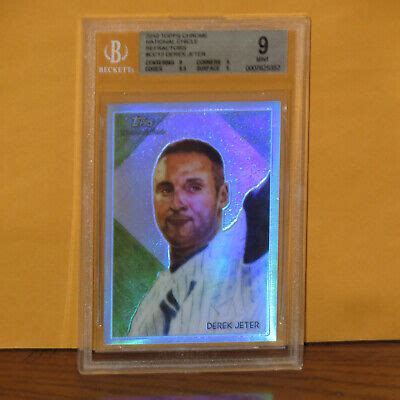 2010 Topps Chrome National Chicle Derek Jeter Refractor Card BGS 9 EBay