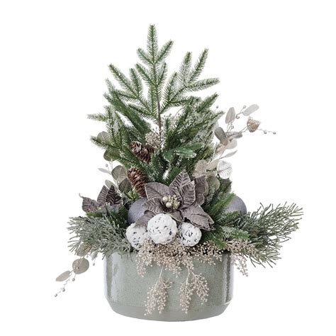 Arrangement de Noël féérique givré Décors Véronneau