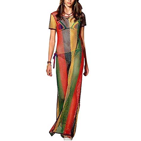 Dresses Rihanna Work Dress Rasta Jamaican Multicolored Side Slit Ladies