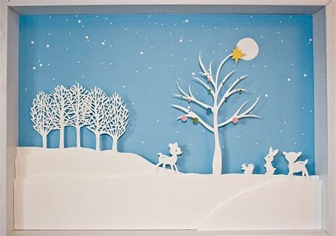 Новогоднее панно из бумаги