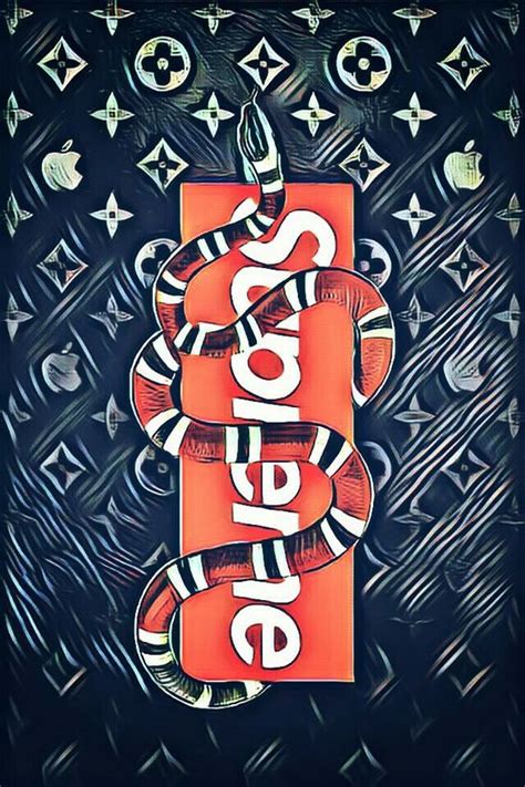 Wallpaper Supreme Gucci - PetsWall