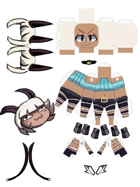 Papercraft Skullgirls South Park Black Dahlia Modelos 3d Jeff The