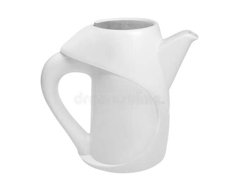 White Teapot Isolated on White Stock Image - Image of electricity ...