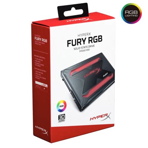 Ssd Kingston Hyperx Fury Rgb Gb Sata Iii Gb S Nand D Shfr