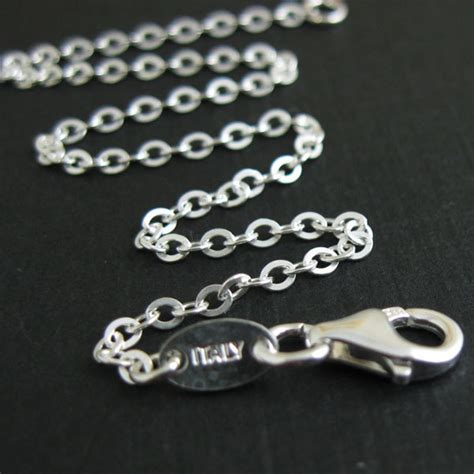 Sterling Silver Necklace 925 Sterling Silver Chain 23mm Etsy