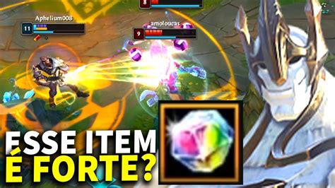 MONO GALIO TESTANDO OS NOVOS ITENS DO LOL GALIO ESSE ITEM É FORTE