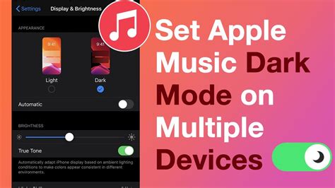 How To Set Apple Music Dark Mode On Multiple Devices Tunelf Youtube