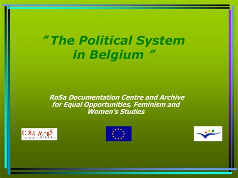 The Political System in Belgium