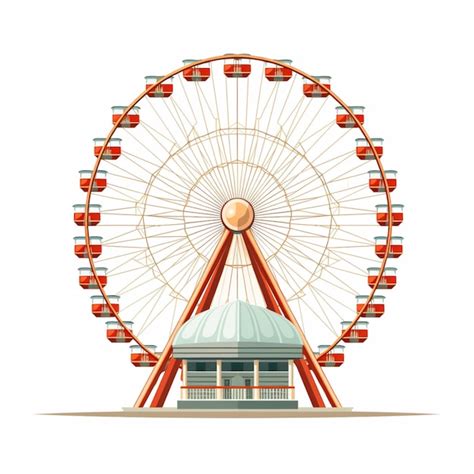 Ferris Wheel Cartoon Vector Premium AI Generated Vector