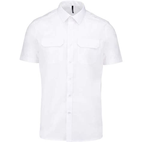 Chemise manches courtes Kariban Pilote Cdiscount Prêt à Porter